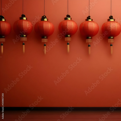 Red Lantern Festive 3D Back...
