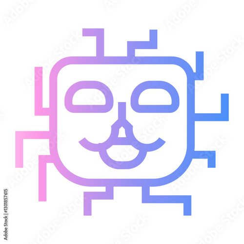 hacker Line Gradient Icon