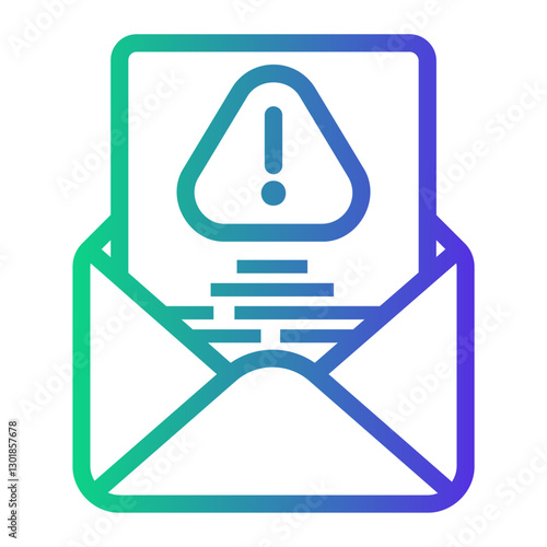 spam Line Gradient Icon