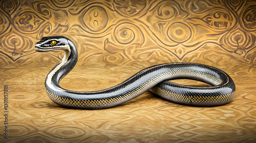 3D Illustration- Snake, Rep...