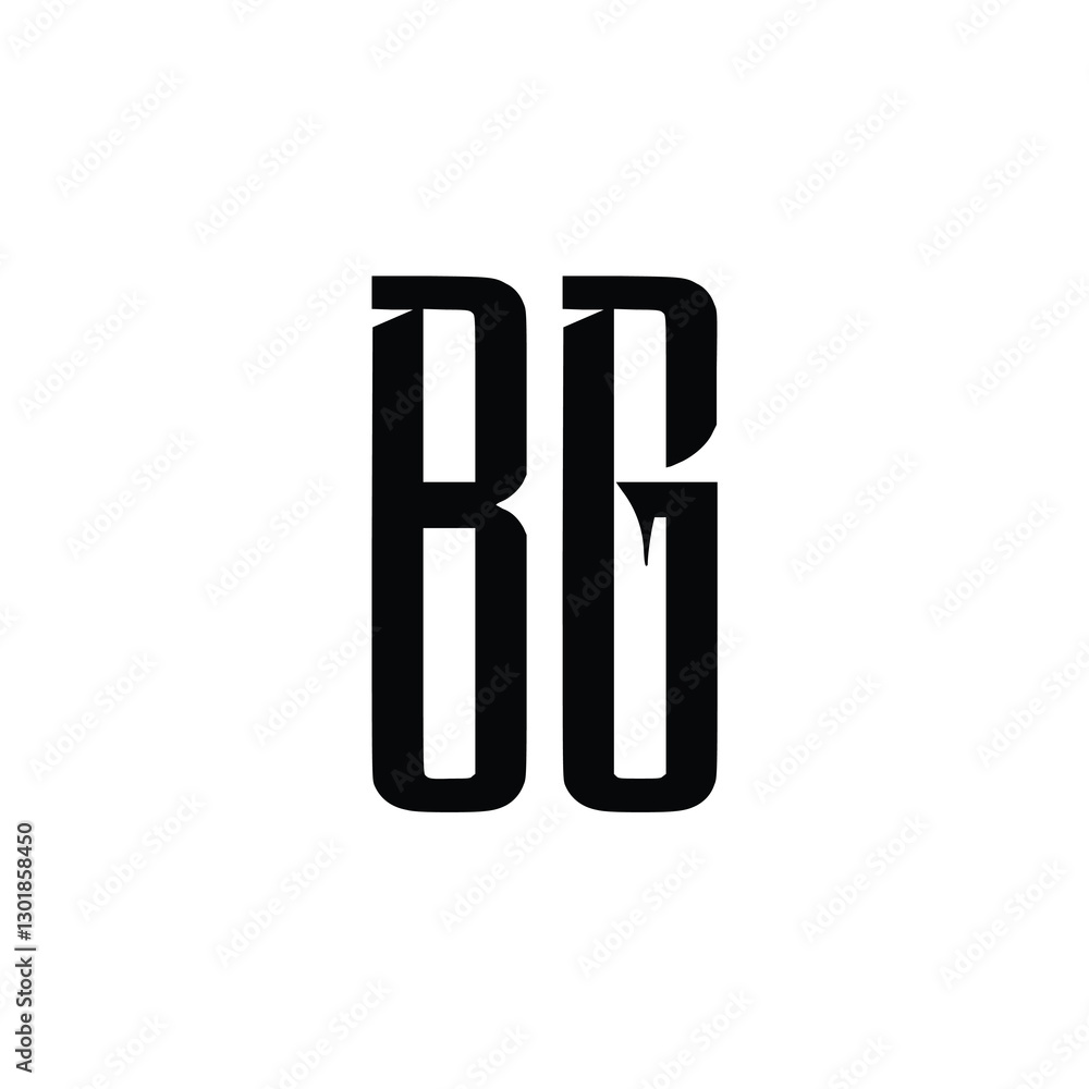 BG monogram logo design letter text name symbol monochrome logotype alphabet character simple logo BG monogram logo design letter text name symbol monochrome logotype alphabet character simple logo