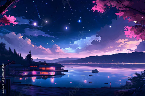 Illustration Anime Scenery ...