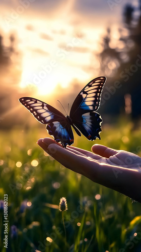 Illustration of Butterfly o...