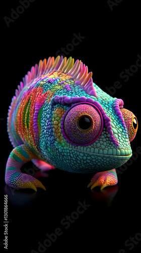 3D Illustration Colorful Ch...