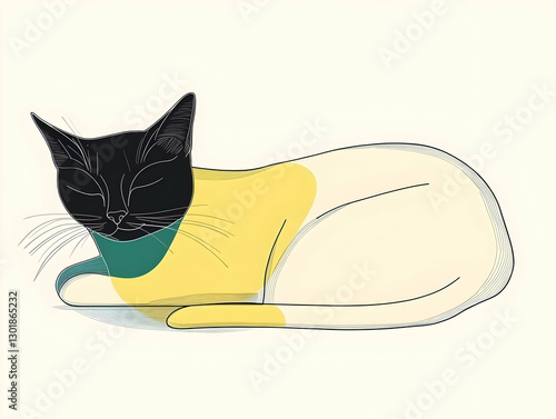 Illustration - Sleeping Cat...