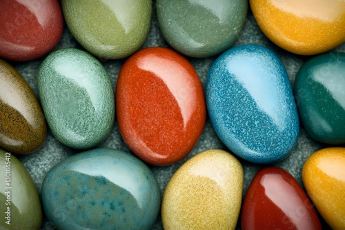 Photo Colorful Pebbles Smoo...