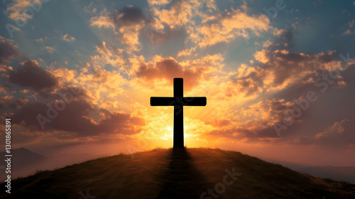 Illustration - Cross Silhou...
