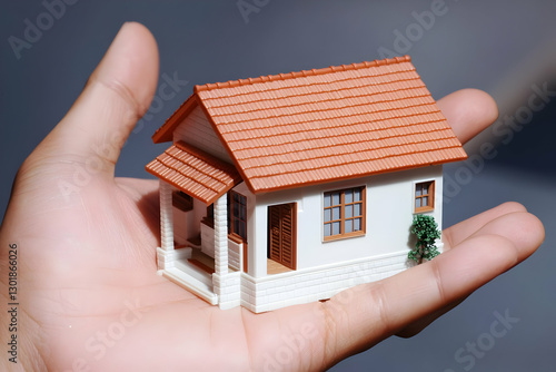 Photo Hand Holding Miniatur...