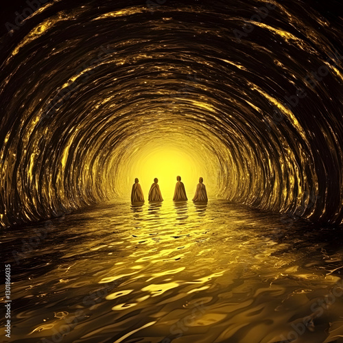 Illustration - Golden Tunne...