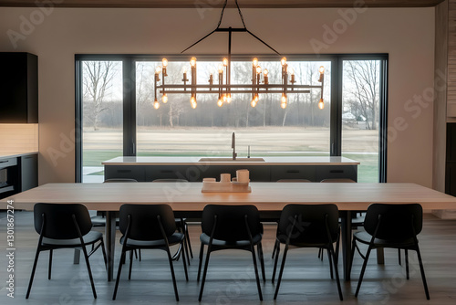 Photo Modern Dining Room In...