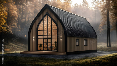 3D Illustration Modern Cabi...