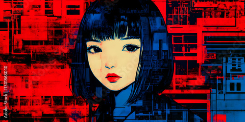 Abstract Illustration Red B...