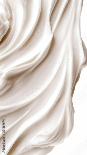 Realistic Creamy Swirls Bac...