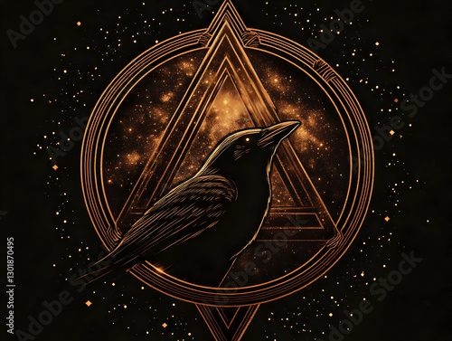 Illustration-Mystical Bird,...