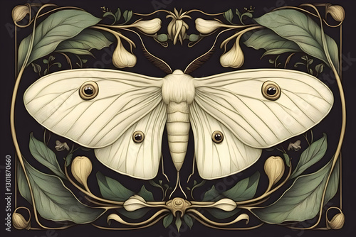 Illustration Art Nouveau Mo...