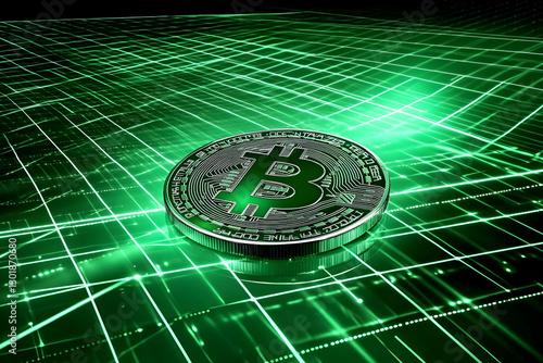 3D Illustration Cryptocurre...