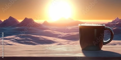 3D Illustration - Sunrise M...
