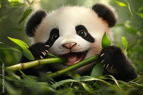 Illustration of Baby Panda ...