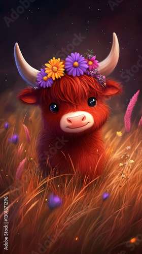 Illustration of Cute Highla...