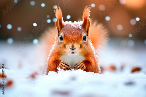 Realistic Photo Winter Squi...