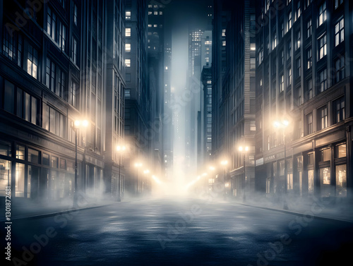 Illustration - Foggy Night ...