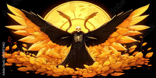 Illustration - Golden Skele...