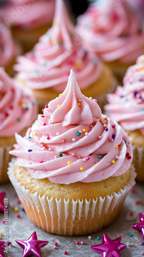 Photo Pink Cupcake Sprinkle...