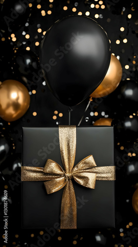 3D Illustration - Black Gif...