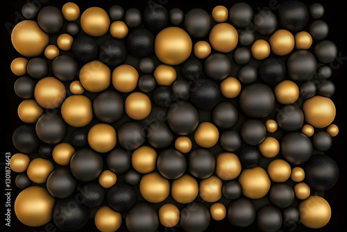 3D Abstract Background Gold...