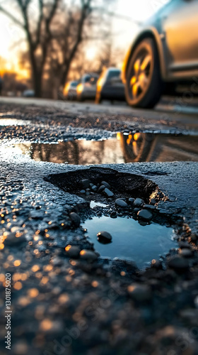 Photo - Pothole Puddle Suns...