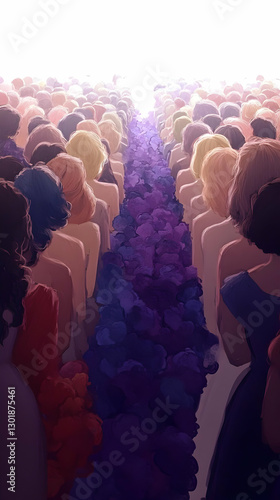 Illustration - Crowd Gather...