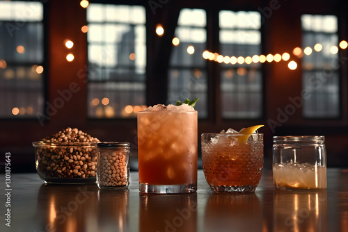 Photo-Cocktail Drinks, Ice,...