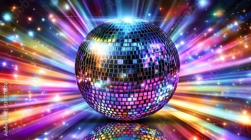 Disco Ball Illustration - P...
