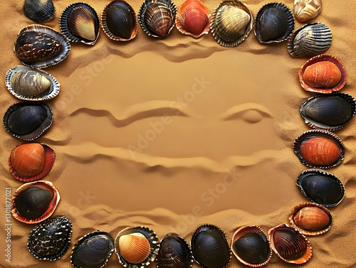 Seashell Frame Background I...