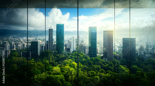 Photo Green Urban Landscape...