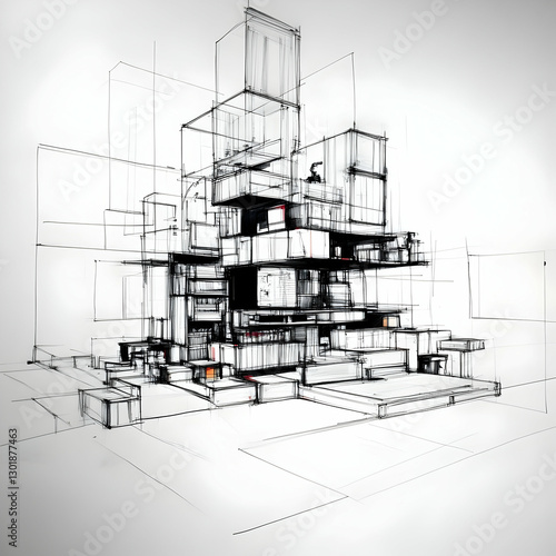 Illustration Modern Archite...