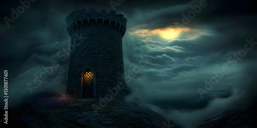 Mystic Stone Tower Illustra...