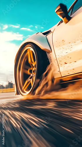 Illustration - Speeding Car...