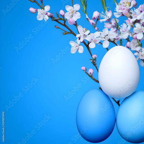 Photo Easter Eggs Spring Fl...