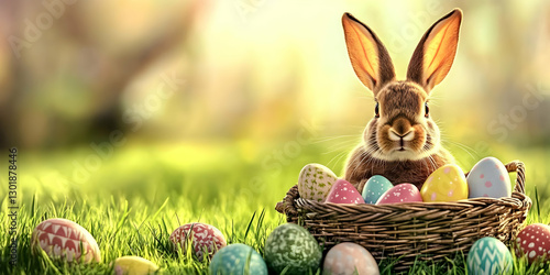 Illustration of Easter Bunn...