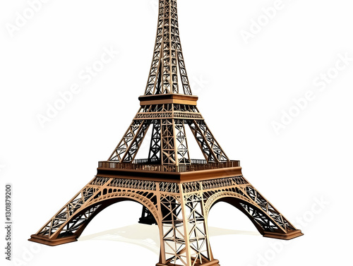 3D Illustration Tower Struc...