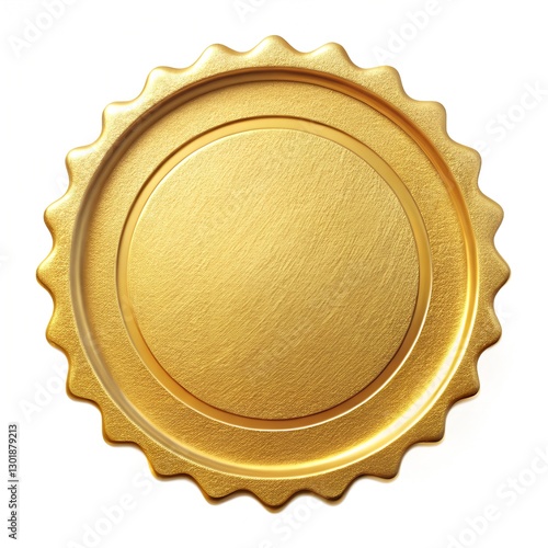 gold stamp wax isolated on white background
