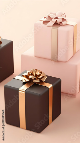 3D Gift Boxes Illustration ...