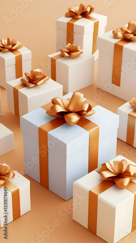 3D Gift Boxes Illustration ...