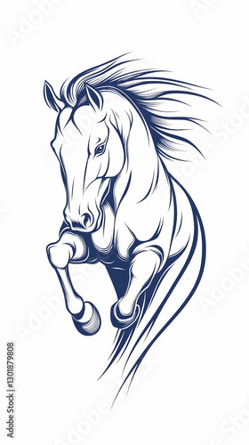 Dynamic Horse Illustration