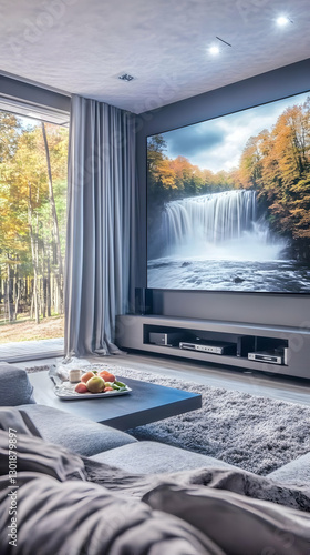 Photo Modern Living Room In...