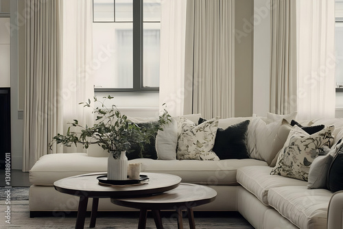 Photo Serene Living Room In...