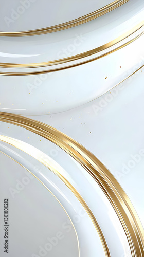 3D Abstract Background, Whi...