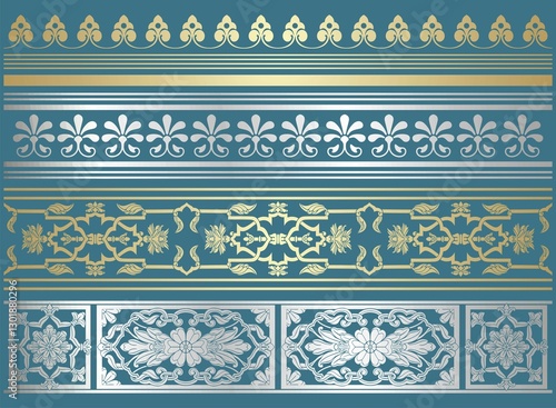 Wallpaper Mural traditional paisley floral pattern, textile , Rajasthan, royal India	 Torontodigital.ca