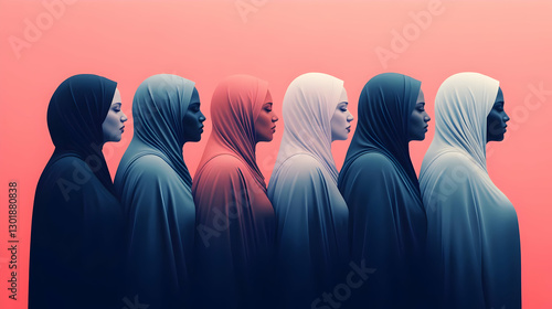Illustration of Women, Dive...